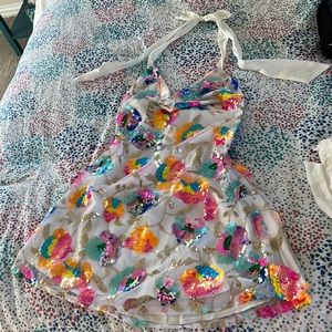 Flower Sequin Hello Molly Dress